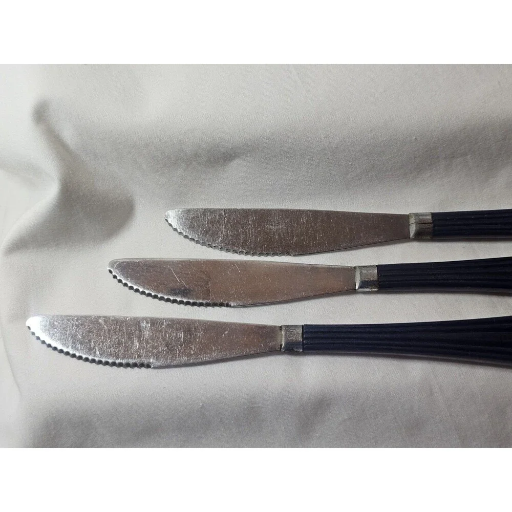 Vintage Navy Fan Shaped Flatware Lot Of 3 Art Deco